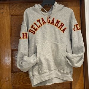VTG  Alpha Gamma Delta Champion Premium Reverse Weave Sweatshirt Hoodie Medium